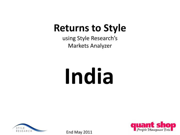 returns to style using style research s markets analyzer