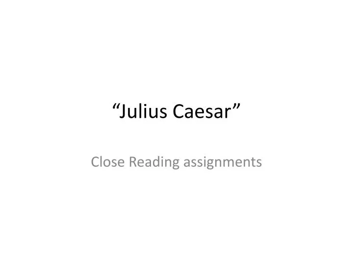 julius caesar