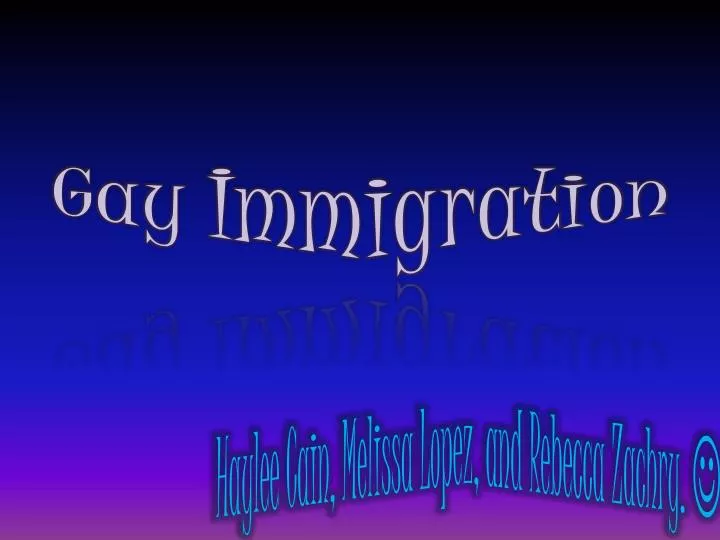 gay immigration