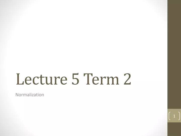 lecture 5 term 2