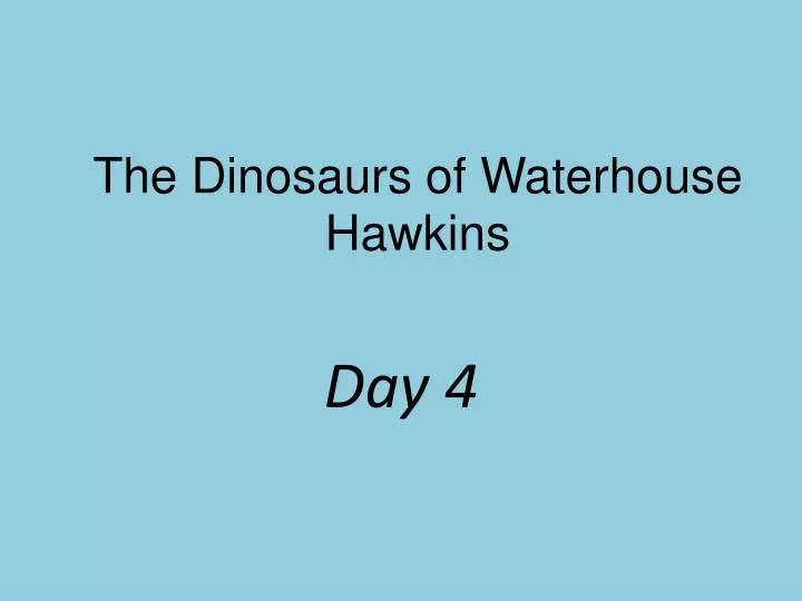 the dinosaurs of waterhouse hawkins