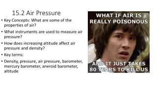 15.2 Air Pressure
