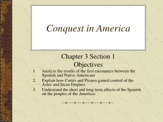 Conquest in America