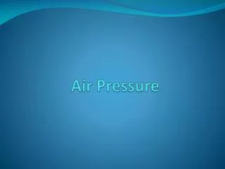 Air Pressure