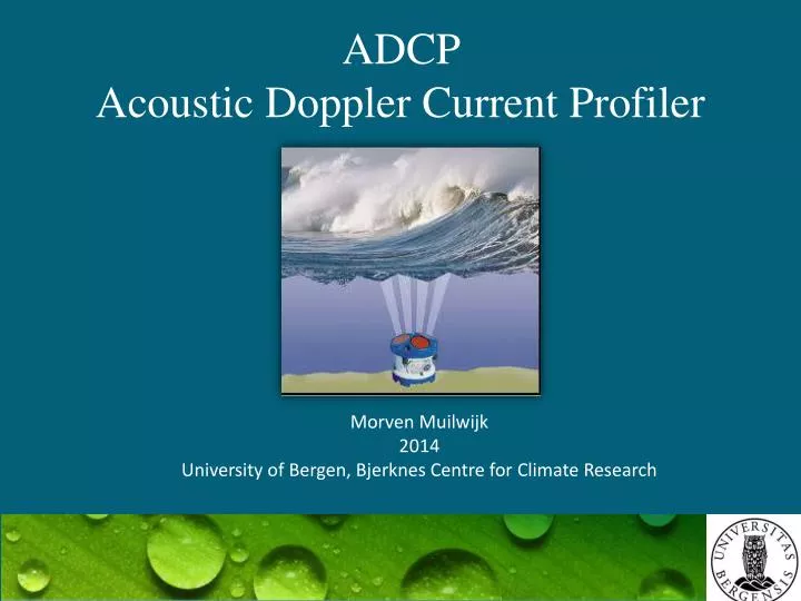 adcp acoustic doppler current profiler