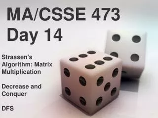 MA/CSSE 473 Day 14