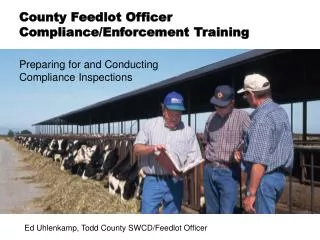 Preparing for and Conducting Compliance Inspections