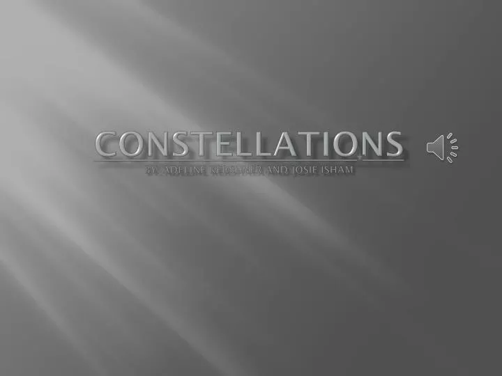 constellations by adeline kershner and josie isham