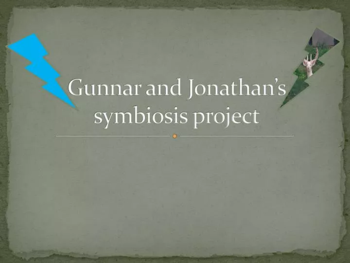 gunnar and jonathan s symbiosis project