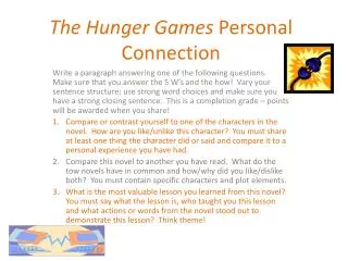The Hunger Games Personal Connection