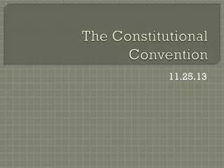 the constitutional convention