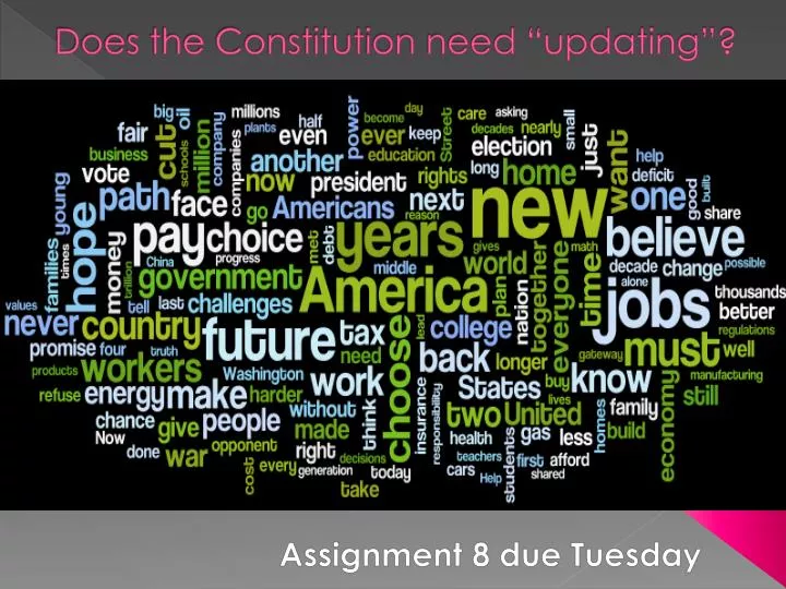 does the constitution need updating