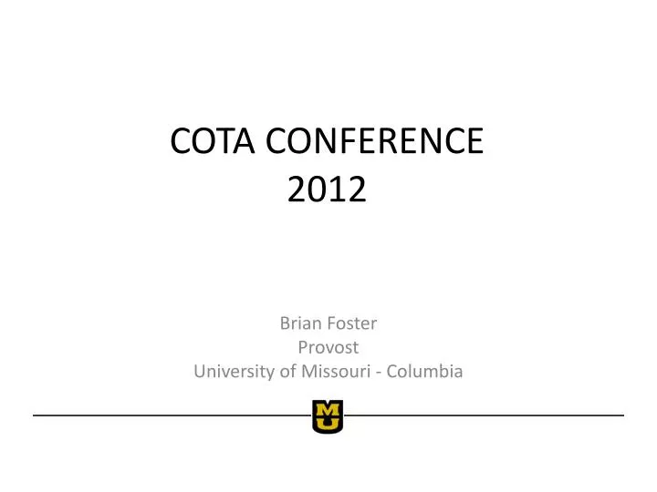 cota conference 2012
