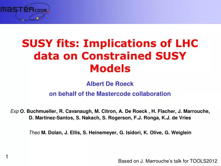 susy fits implications of lhc data on constrained susy models