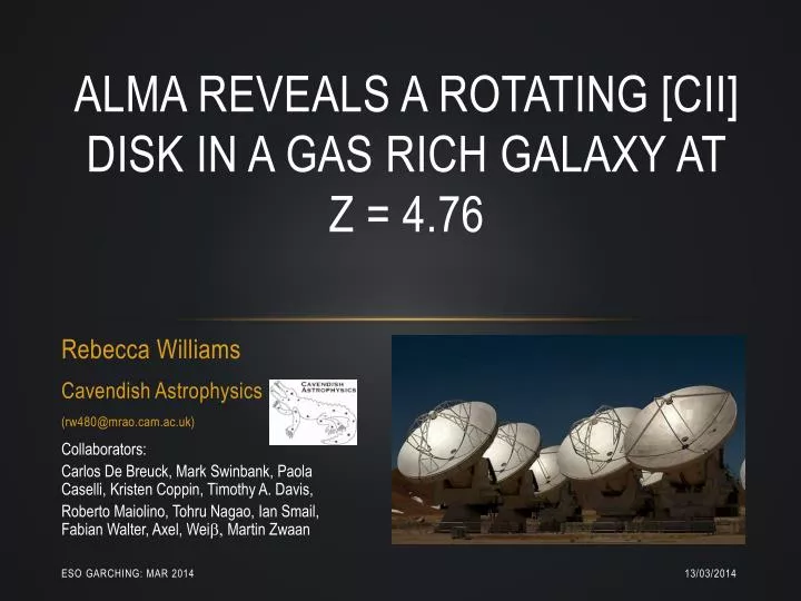 alma reveals a rotating cii disk in a gas rich galaxy at z 4 76