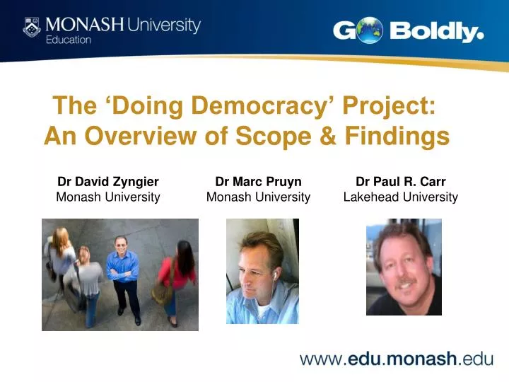 the doing democracy project an overview of scope findings