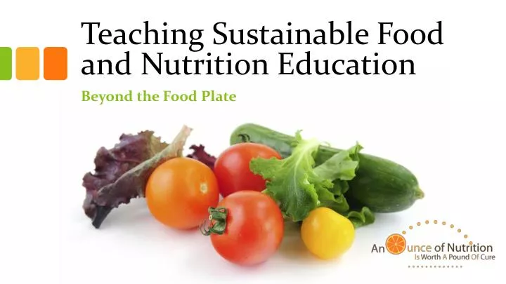 teaching sustainable food and nutrition education