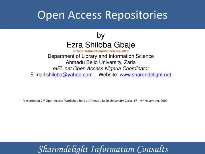 open access repositories