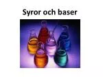 Syror och baser - slide 1