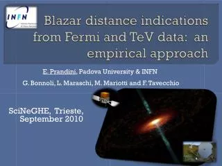Blazar distance indications from Fermi and TeV data: an empirical approach
