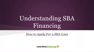 Understanding SBA Financing