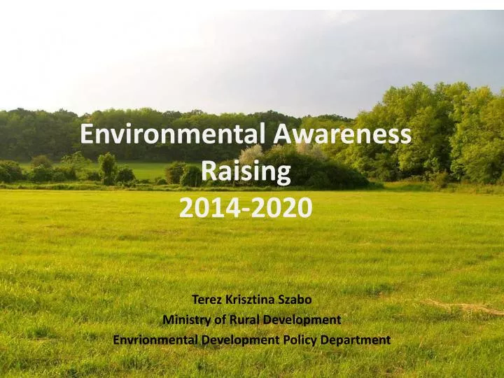 environmental awareness raising 2014 2020