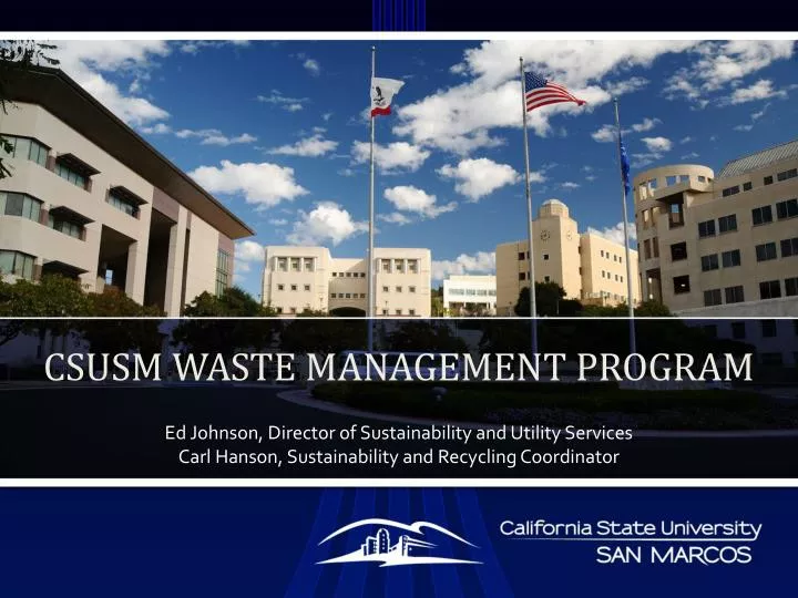 csusm waste management program