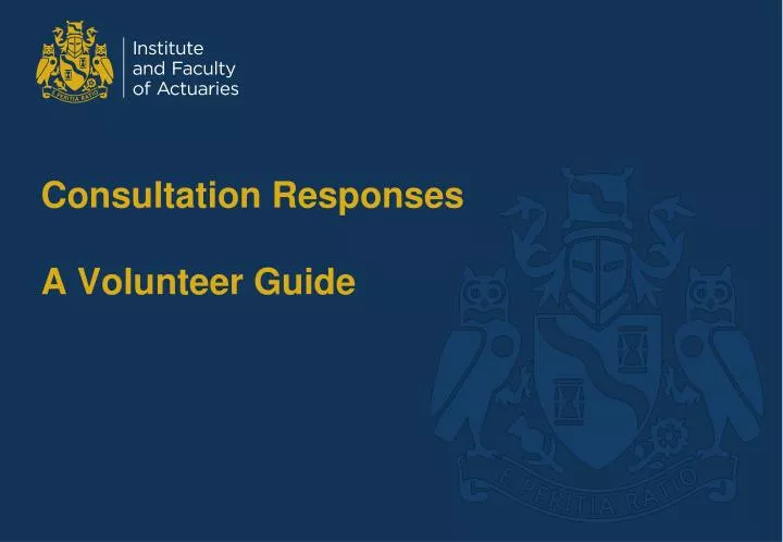consultation responses a volunteer guide