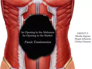 An Opening in the Abdomen An Opening in the Market: Fascia Tensiometers