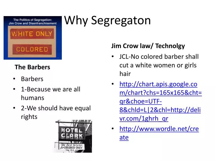 why segregaton