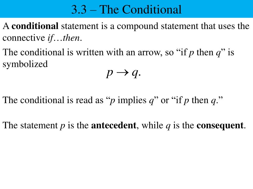 conditional statements Images High Quality Grahic PPT - 3.3 – The Conditional PowerPoint Presentation, free download - ID ...