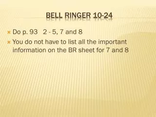 Bell Ringer 10-24