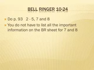 bell ringer 10 24