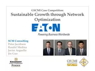 GSCMI Case Competition: Sustainable Growth through Network Optimization