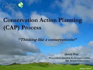 Conservation Action Planning (CAP) Process
