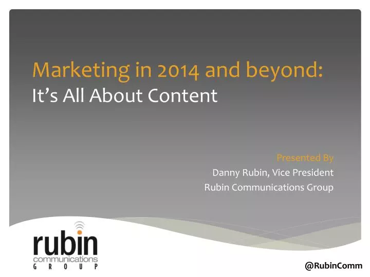marketing in 2014 and beyond it s all about content