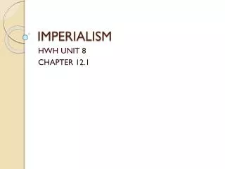 IMPERIALISM