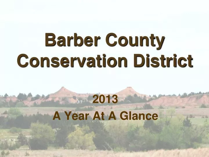 barber county conservation district
