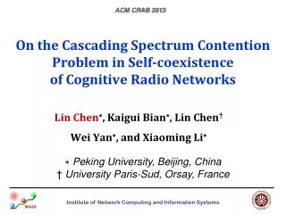 On the Cascading Spectrum Contention Problem in Self-coexistence of Cognitive Radio Networks