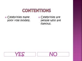 CONTENTIONS