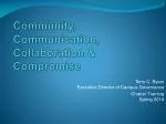 Community, Communication, Collaboration &amp; Compromise - slide 1
