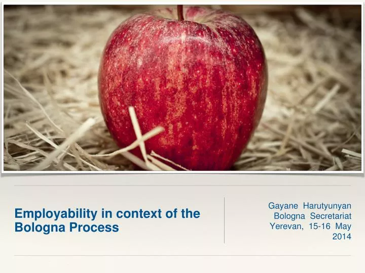 employability in context of the bologna process