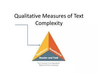 Qualitative Measures of Text Complexity