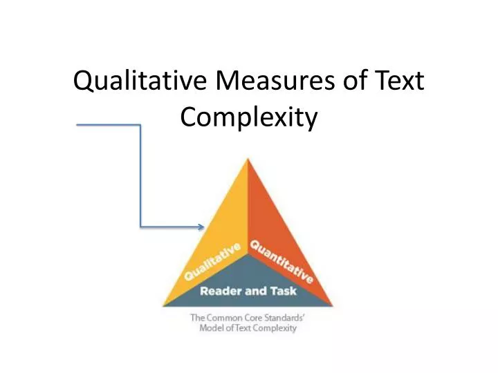 qualitative measures of text complexity