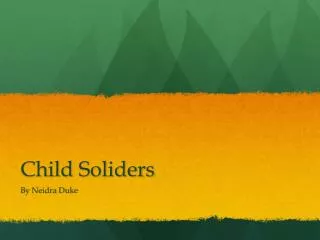 Child Soliders