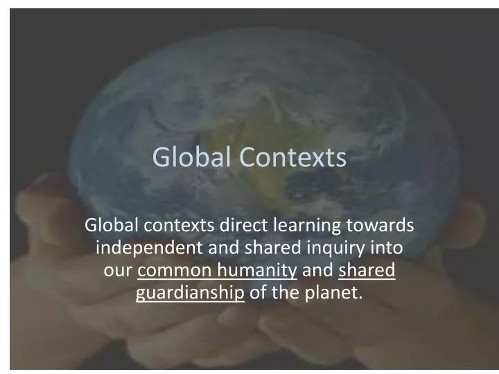 global contexts