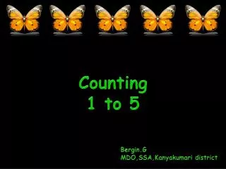 Counting 1 to 5