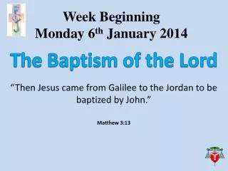 Week Beginning Monday 6 th January 2014