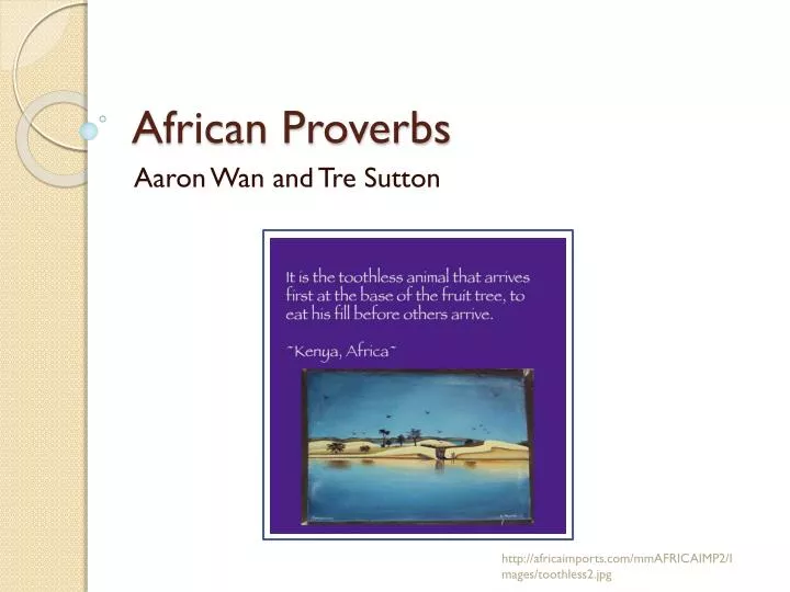 african proverbs