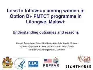 Option B + PMTCT strategy in Malawi